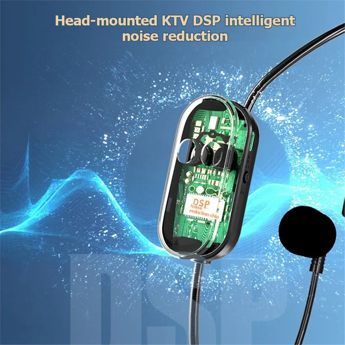 High Performance 2.4G Wireless Microphone for Voice Amplifier Headset High Fidelity Noise Cancelling Plug Play for Karaoke Speak