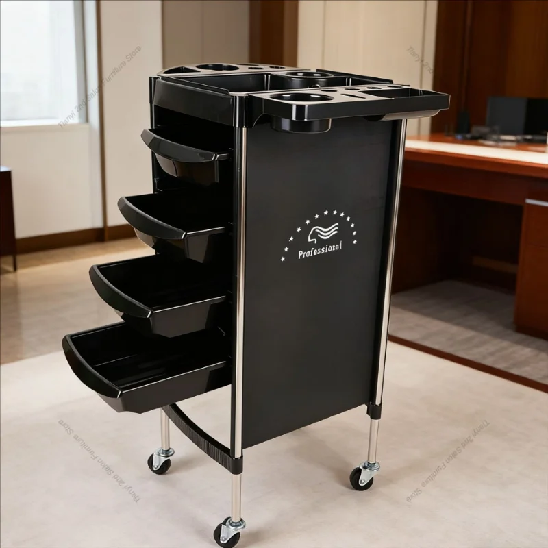 Nordic Creative Beauty Salon Trolley Modern Minimalist Hair Salon Tool Trolley Barbershop Tool Cart Salon Furniture FYST