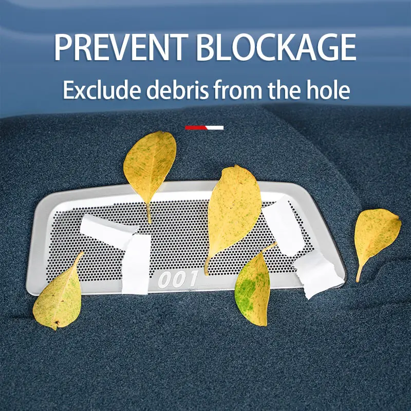 ل ZEEKR 001 2024 2025 غطاء غبار لمنفذ الهواء تحت المقعد شبكة حماية من الفولاذ المقاوم للصدأ اكسسوارات السيارات الداخلية