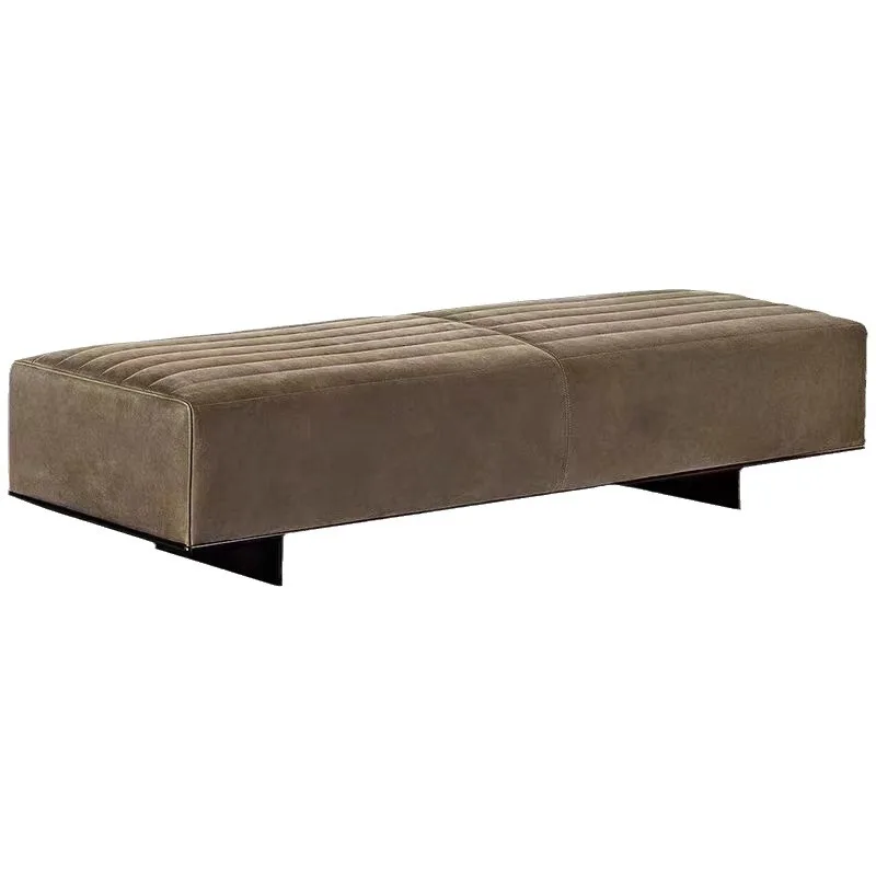 

Modern simple Italian rectangular high-end pull button bedroom bedside stool living room shoe change stool casua