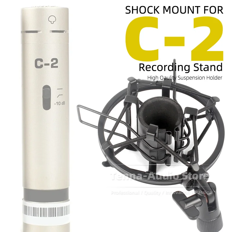 

Anti Vibrate Shockproof Microphone Isolation Shock Mount For Behringer C-2 C 2 C2 Mic Stand Clip Holder Recording Mike Bracket