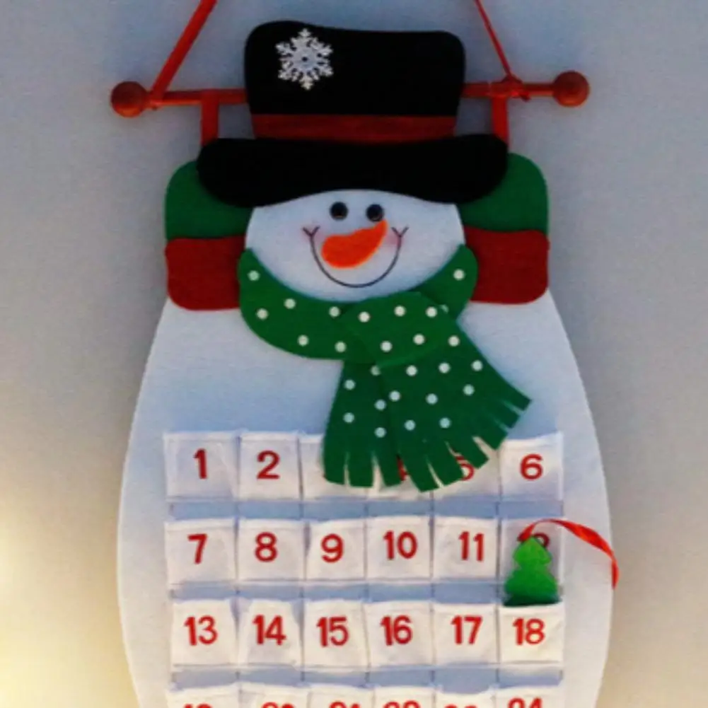 ورأى التقويم العد التنازلي الإبداعي التقويم الرقمي قلادة DIY شجرة عيد الميلاد الحلي سانتا كلوز الأبيض ثلج الأيائل عيد الميلاد