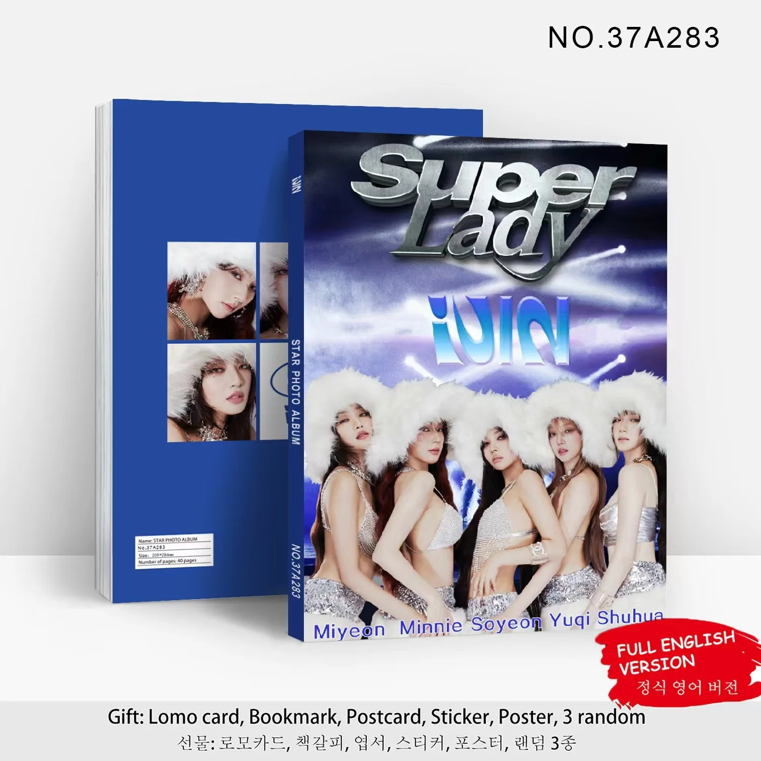 Gidle Super Lady Rondom Albumnummer Yuqi Zhao Meiyan Ster Fotocollectie