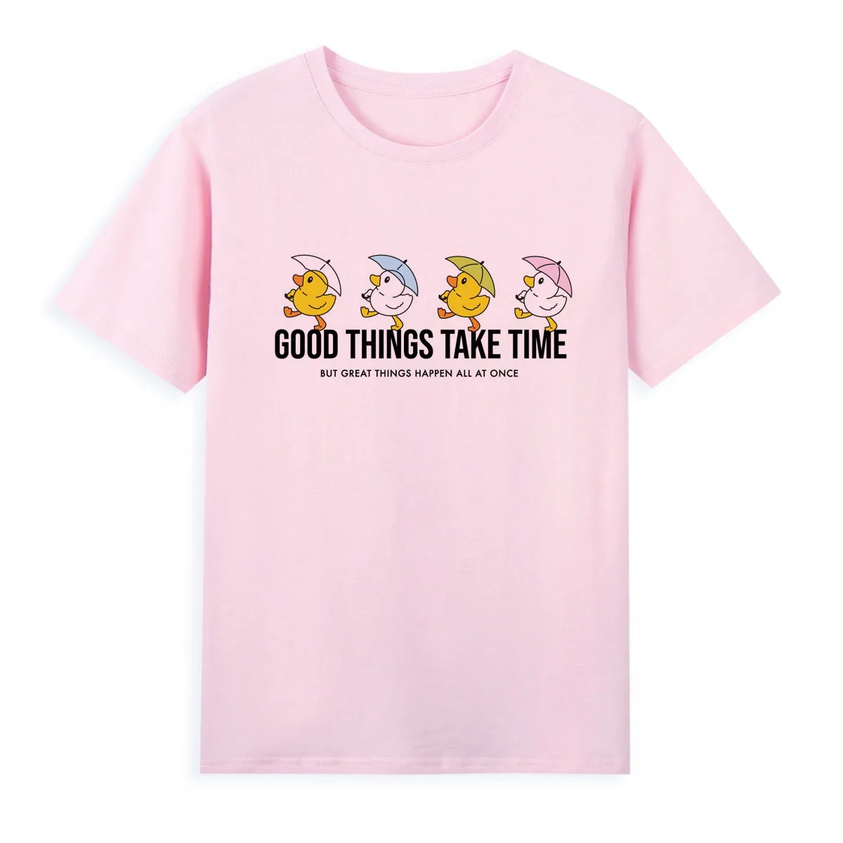 

Super cute duckling print T-shirt Women's New creative casual top TEES Premium comfortable breathable summer Shirts A1-15