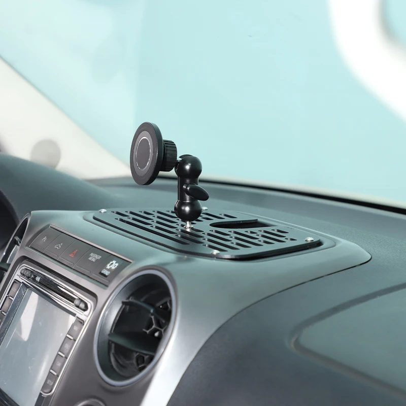 For VW Volkswagen Amarok 2011-2018 Car Dashboard Navigation Dashboard Storage Box Tray With Phone Holder Bracket Accessories