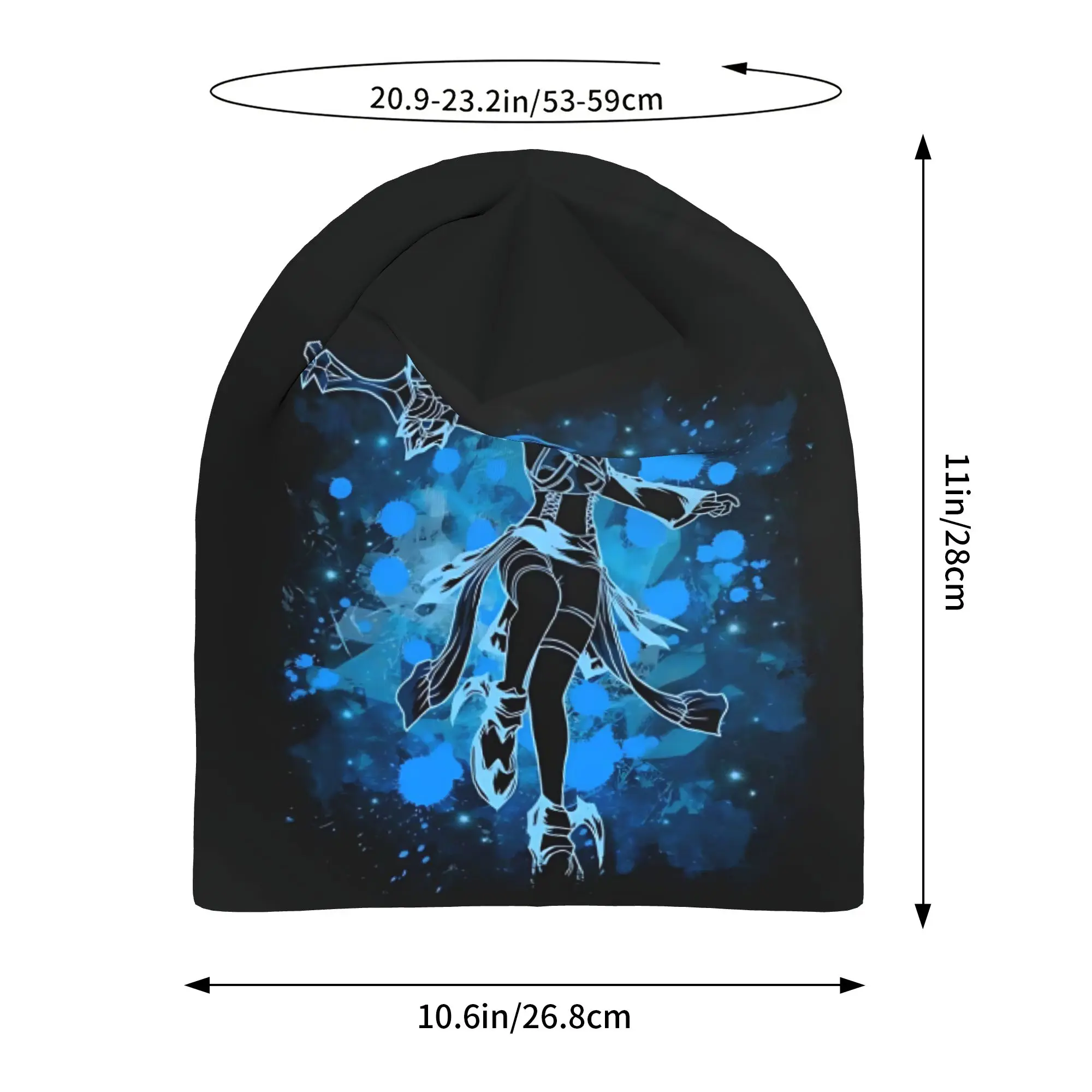 Autumn Aqua Blue Splash Pattern Bonnet Homme Fashion Thin Hat Kingdom Hearts Skullies Beanies Caps Men Women Style Hats