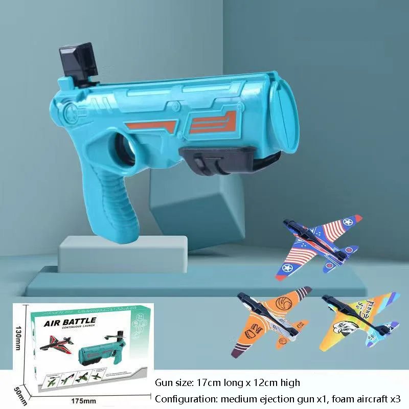 

Aircraft gun toy foam ejection aircraft gun luminous boy outdoor whirl glide model