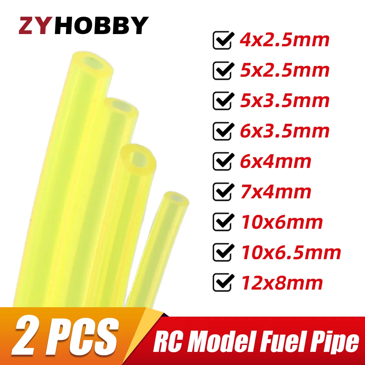 2 Meters Fuel Pipe Oil Tubing Gasoline Pipeline For Gas RC Model Airplane Fuel Tanks