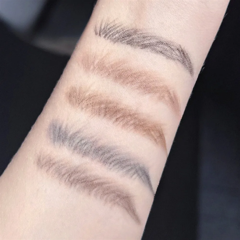 ดินสอเขียนคิ้วสีน้ำตาลพร้อมแปรง – ดินสอเขียนคิ้วแบบสองหัวสำหรับการแต่งหน้าทุกวัน ลุคธรรมชาติ และเบลนด์ง่าย