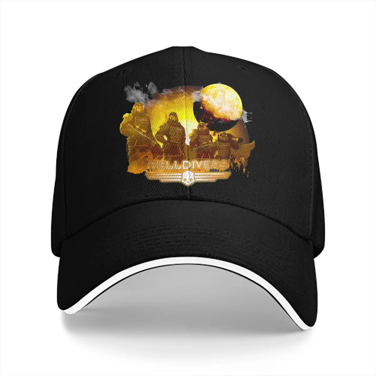 Summer Cap Sun Visor Squads Hip Hop Caps Helldivers Cowboy Hat Peaked Hats