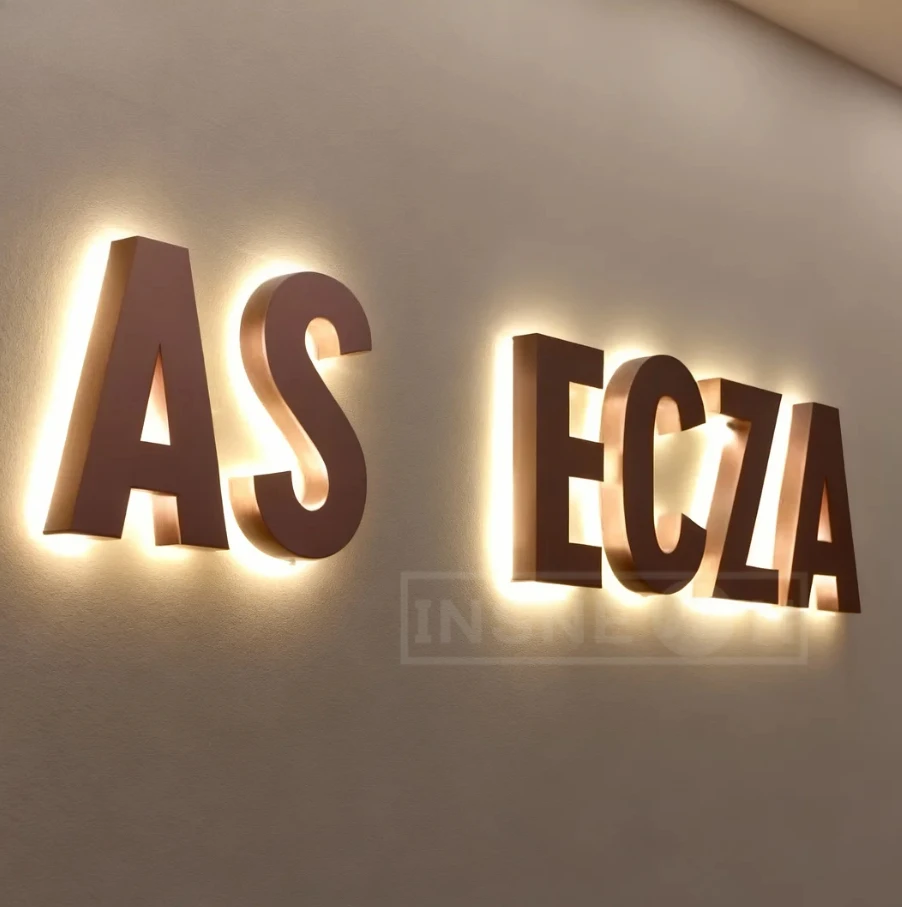 Вывеска с буквами для бизнеса, металлический логотип с подсветкой, салон, светодиодная рекламная стена, персонализированный 3D неоновый дом, бар, парикмахерская, пожалуйста