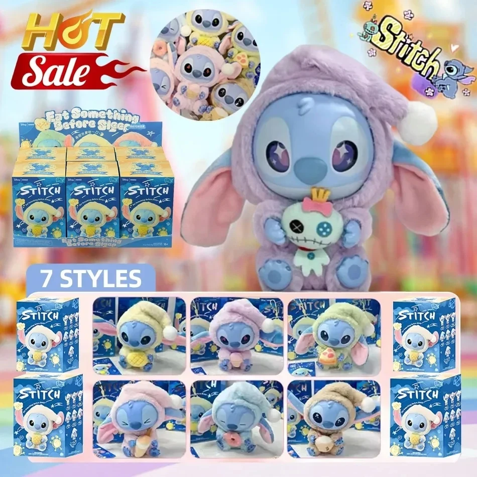 Miniso Point Eat Sleep Blind Box Stitch Vinyl-Puppenspielzeug, Nachbildung, Kindergeburtstagsgeschenk, süßes Sammlerstück
