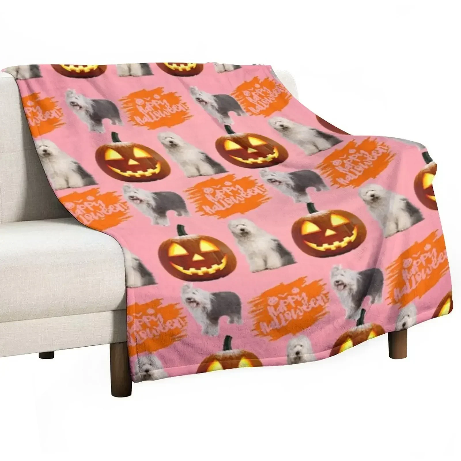 Old English Sheepdog Throw Blanket Soft Beds Luxury Throw Luxury Brand Picnic Summer Beddings Quilt Blankets