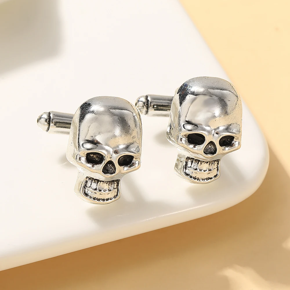 Personality Horrible Skull Mens Cufflinks Death\'s Head  Cuff Links Wholesale