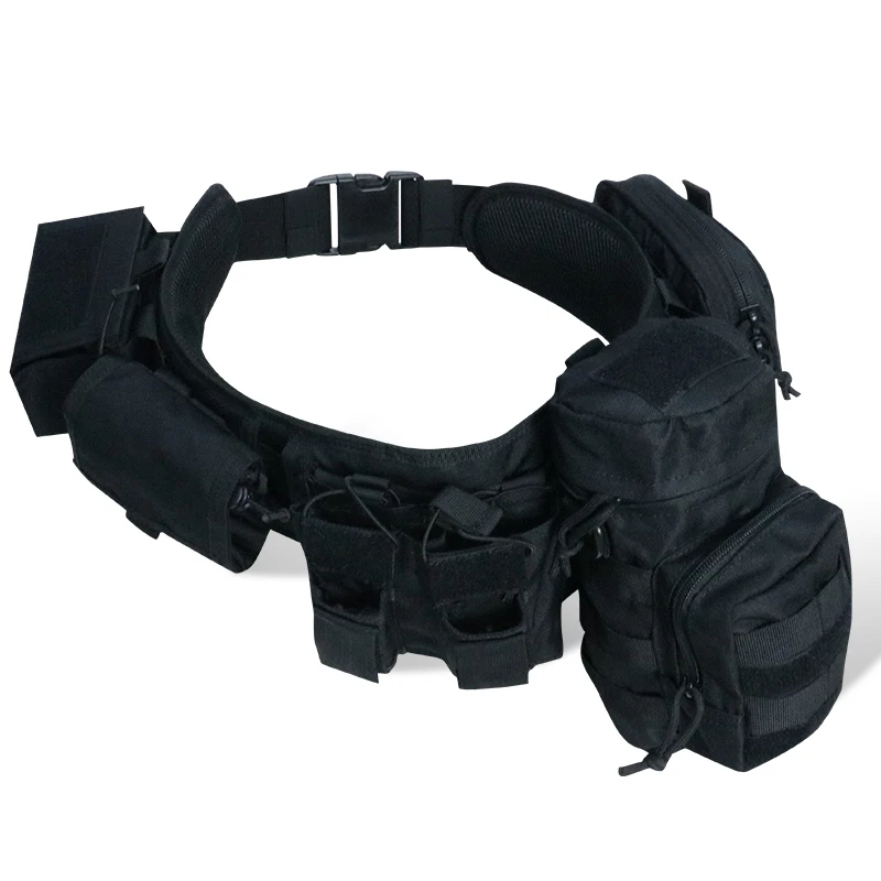 Artex Set Hunting Gadget Pouch Waist Bag Adjustable MOLLE Padded Patrol Duty Belt Combat Tactical Utility with Holster