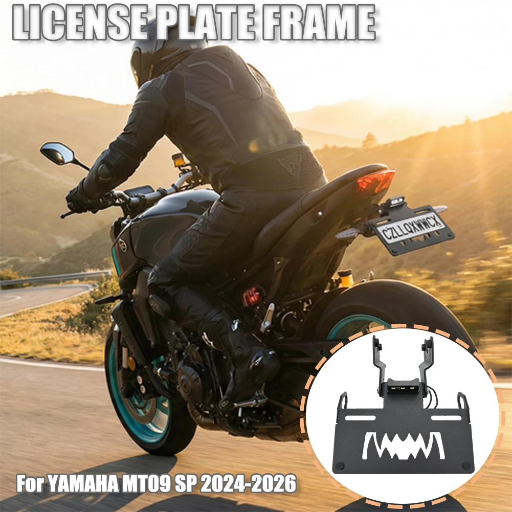 

For Yamaha MT-09 MT09 SP 2024 2025 2026 Motorcycle License Plate Bracket Rear Registration Holder Fender Eliminator Tail Tidy