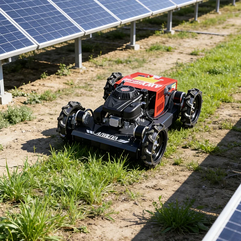 Customized High Quality Heavy Duty Remote Controlled Powered Lawn Mower for Agriculture and Forestry Weeding Crawler Mower