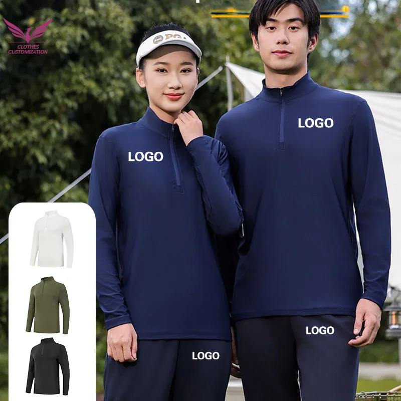 

Custom Running Long Sleeve sports set suit shirt DIY logo Men Sportswear Breathable Black Coat Gym Jogging Gym Fitness clothes