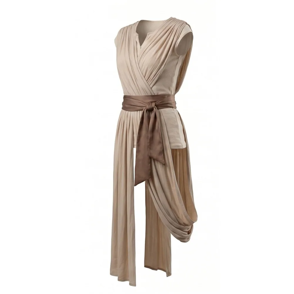 Rey Female Din Djarin Male Cosplay Costume Anime Cosplay Set Halloween PartyStagePerformanceCOS110-XXXL Soft Fabric in Star Wars - view 2