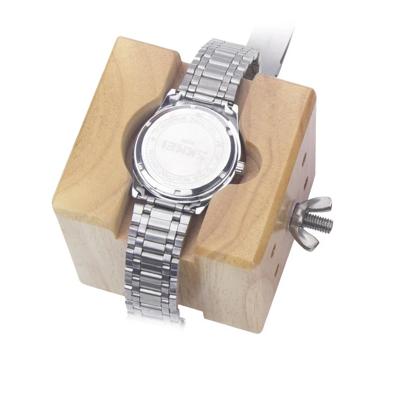 Maintenance tool for fixed watch holder, fixed watch holder, wooden adjustable dial holder, fixed watch holder