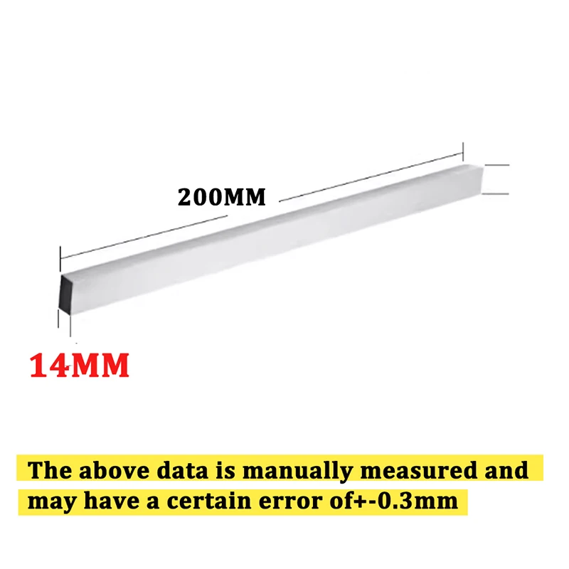 14MM X 200MM HSS Steel Plate Sheet Turning Tool 200MM Length High Speed Steel Rectangular HSS Bar Lathe Tool CNC Milling Cut