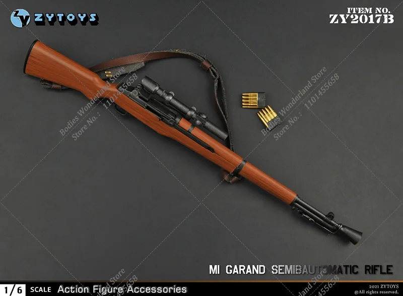 Zytoys zy2017 1/6 escala segunda guerra mundial arma do exército dos eua m1 garand rifle modelo para figura de ação de 12 polegadas soldado acessórios militares