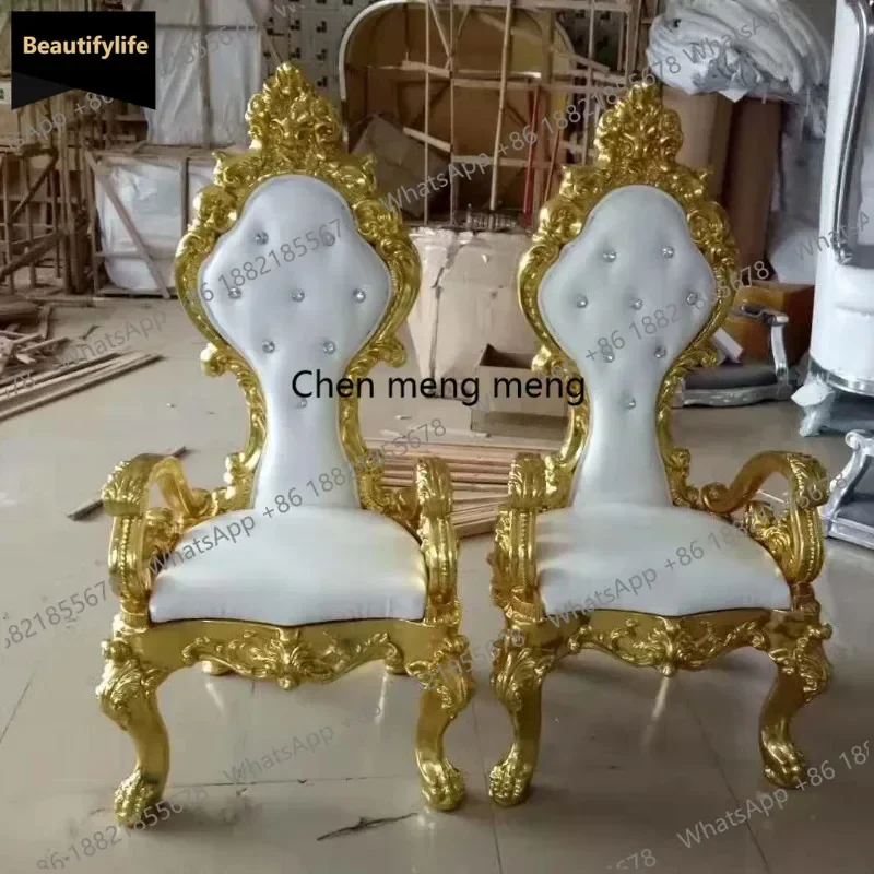 A114  Furniture, high back, hotel image chair, model room, clubhouse leisure, simple single, lobby chair