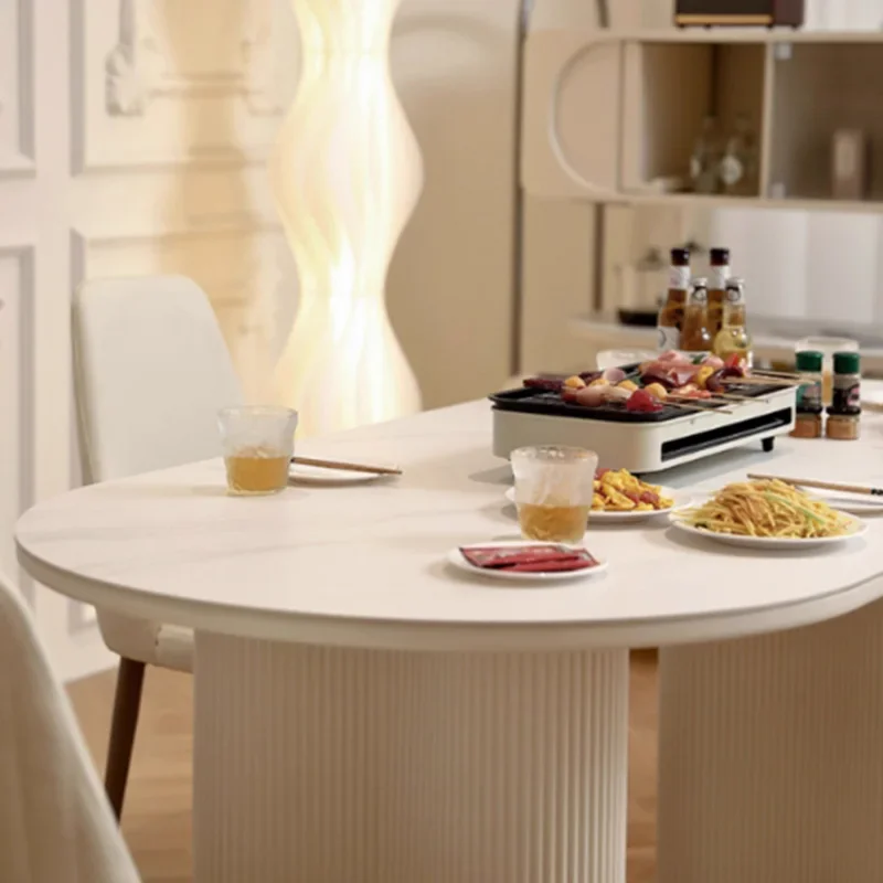 

Wall Chairs Dining Table Kitchen Restaurant Nordic Modern Dining Table Balcony Luxury Designer Lounge Muebles Salon Furniture