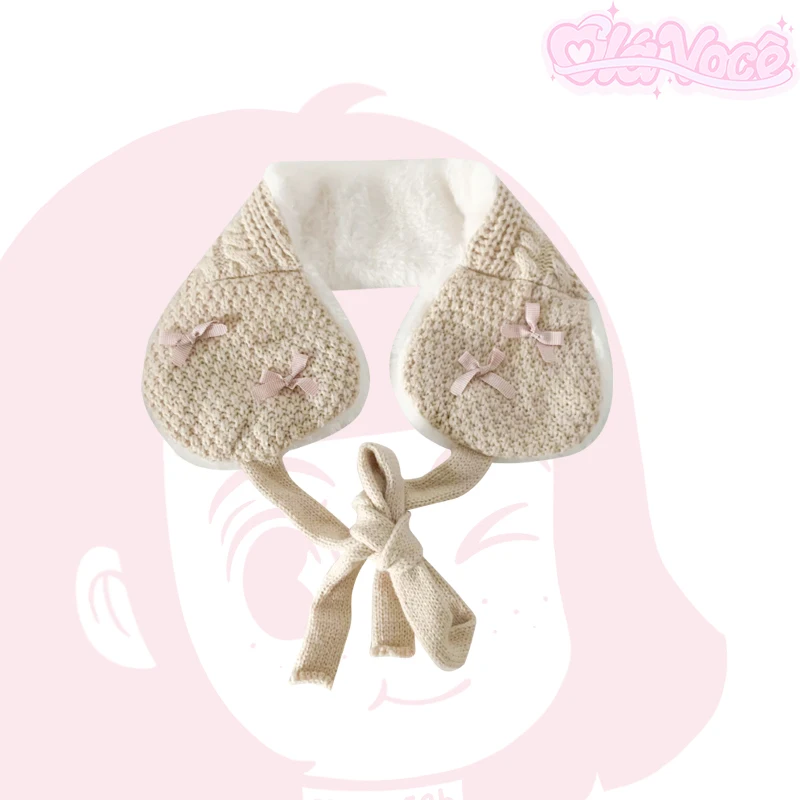 أغطية أذن أنيقة متماسكة على شكل فيونكة للنساء، أغطية أذن شتوية دافئة من الصوف، قابلة للتعديل ومقاومة للرياح، حماية أذن ناعمة ومريحة للاستخدام في الهواء الطلق #1