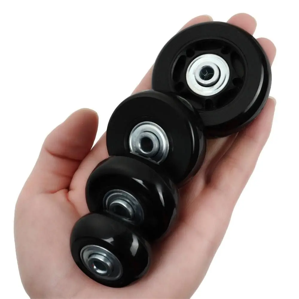 2Pcs Replacement Suitcase Wheels Silent with Screw Replace Wheels Wear-resistant Caster Wheels Axles Repair Kit
