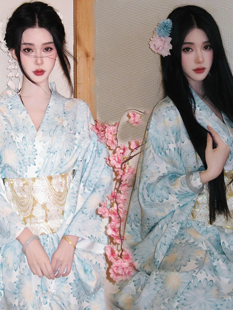 Tradicional japonês quimono dr feminino novo sle photoaphy oot batobe dr fibra de poliéster traje de palco étnico