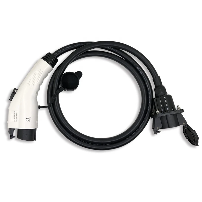 32A 240V T1 To T1 EV Charging Cable Type 1 Extension Cord Ev Plug With Socket Sae J1772