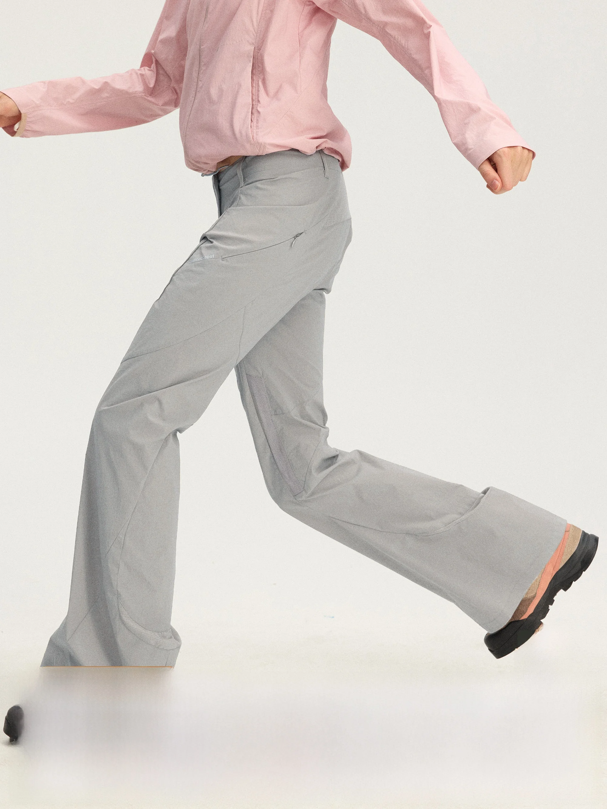 

Outdoor Casual Women's Long Pants Instant Mountain Wild Micro-Wrinkle Texture Function Wind Bell ape Leisure Trousers