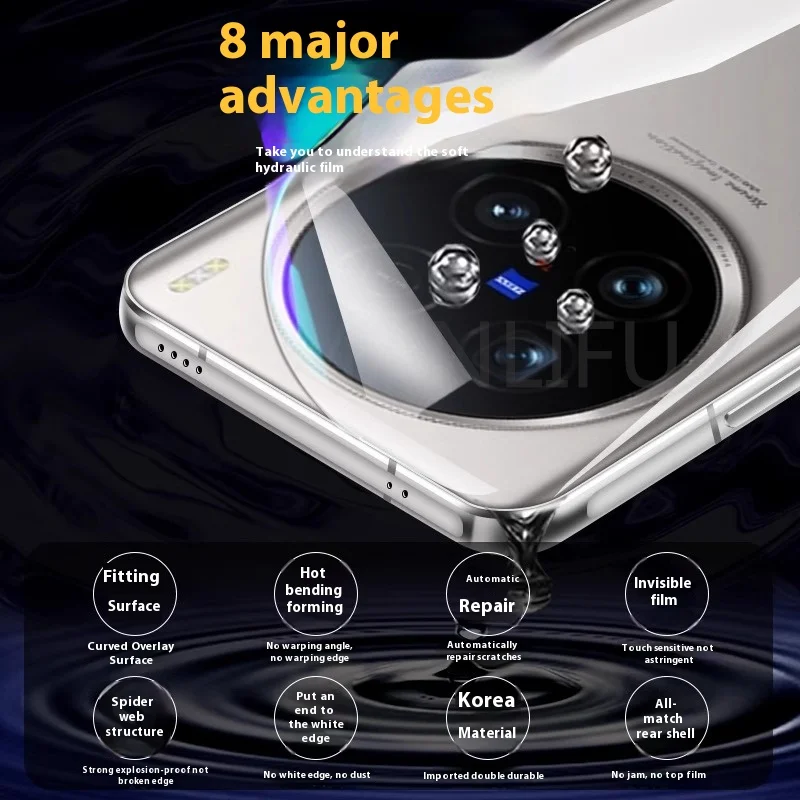 3PCS Back Matte Hydrogel Film For vivo X200 Pro mini Full Cover Clear TPU Screen Protector vivo X200 Pro No Glass