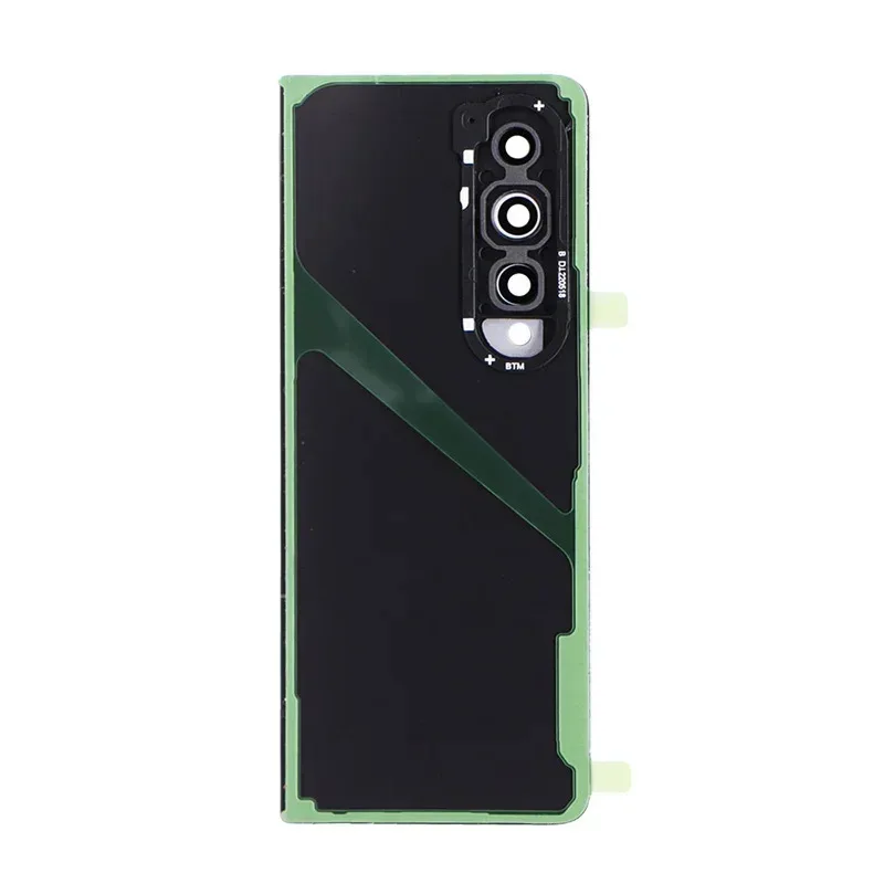 غطاء خلفي من الزجاج الخلفي غطاء الباب الخلفي لهاتف سامسونج جالاكسي Z Fold 4 F936 مع استبدال عدسة إطار الكاميرا #3