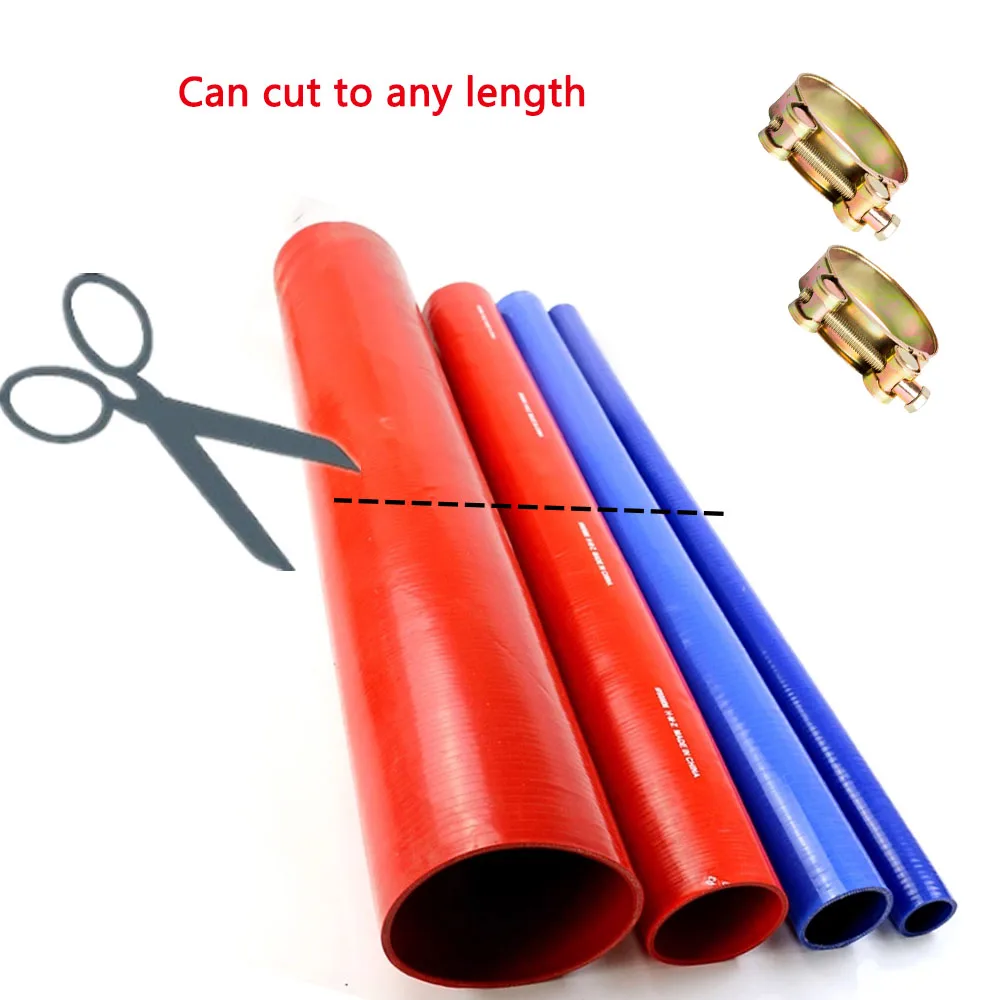 High temperature hose, high-pressure cleaning hose, high-pressure hose, corrosion-resistant silicone hose can be cut and matched