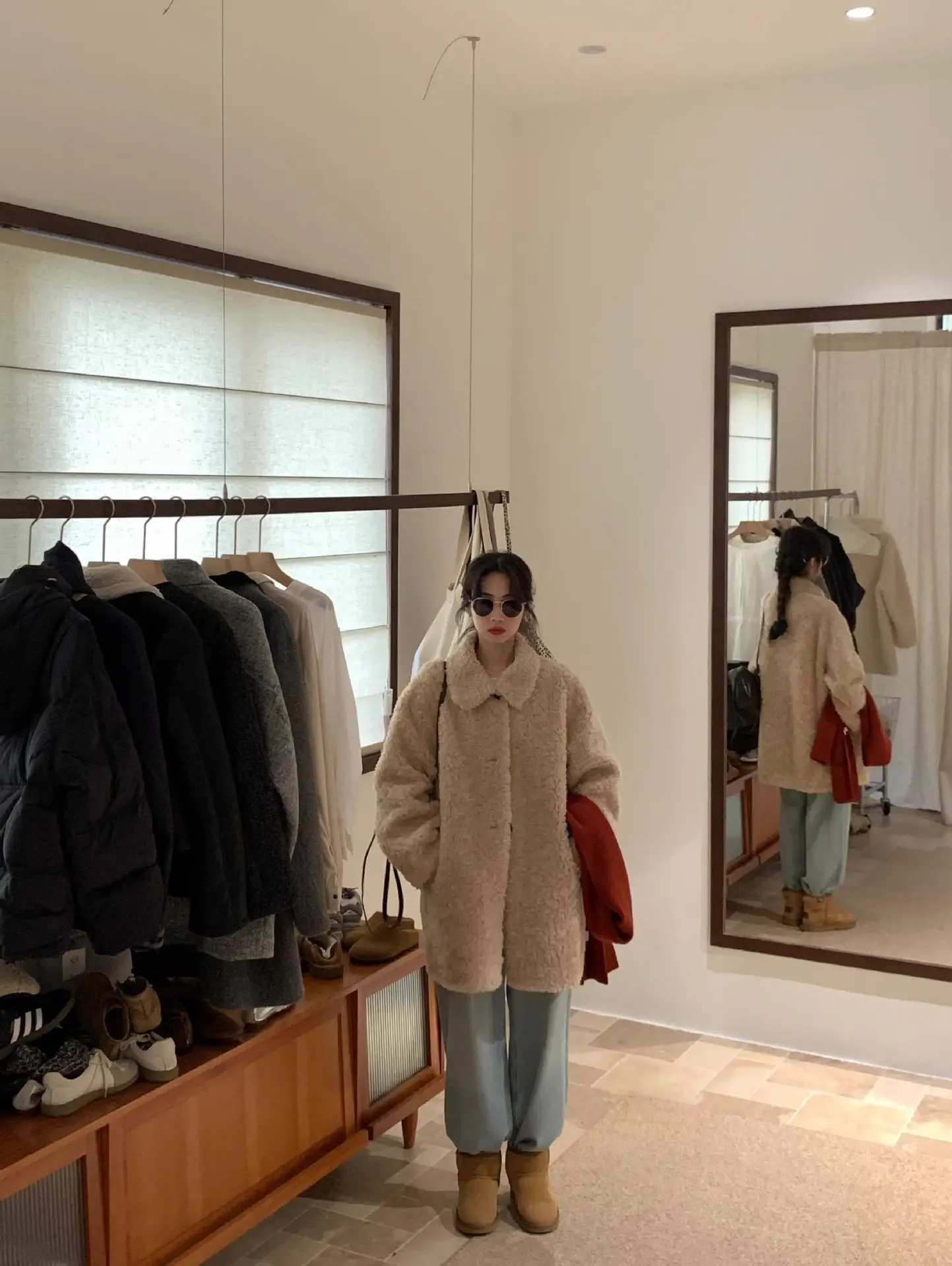 New 100 Sheep Fur Grass Coat Women's Winter Sheep Shearing Fur Integrated Plush Jacket