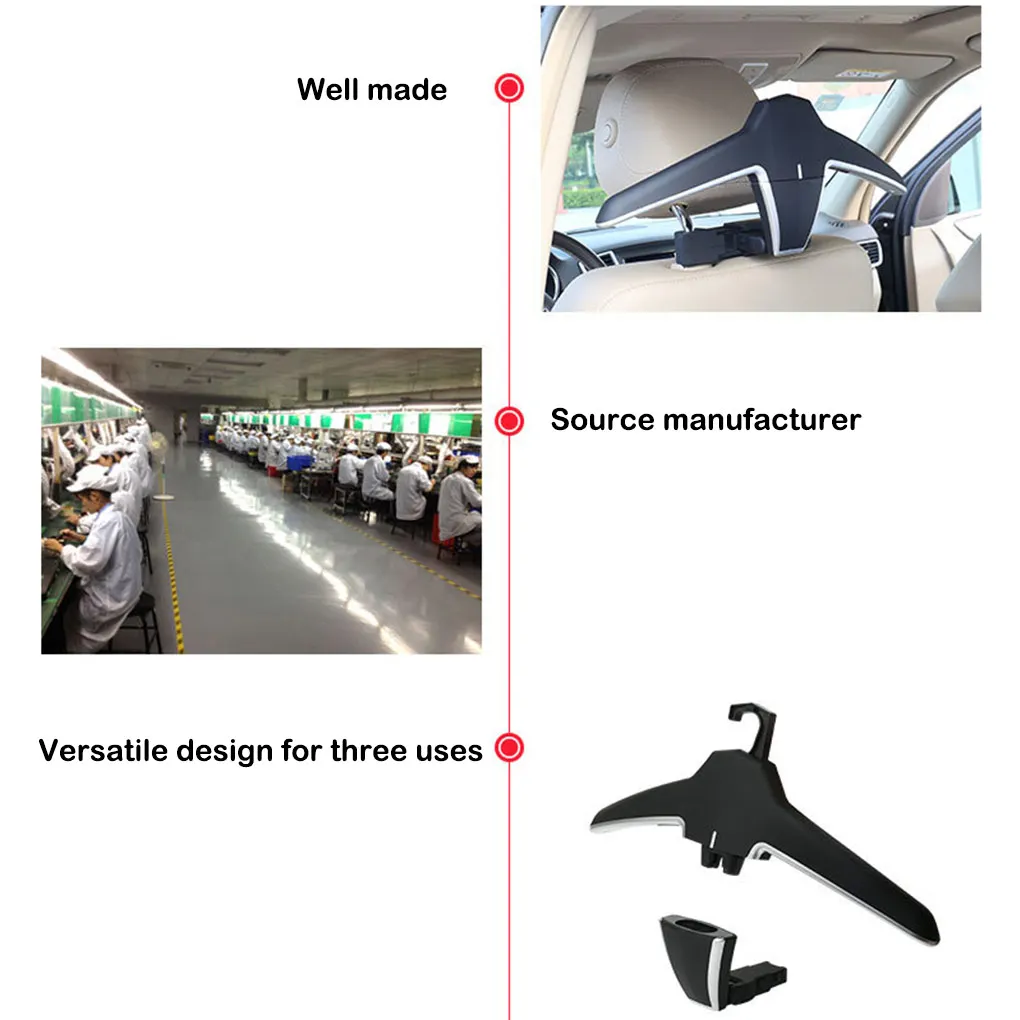 Auto Seat Back Hanger Foldable RV Hanging Coat Hook Interior Holder