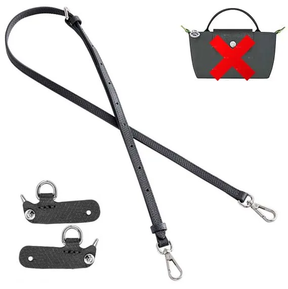 Lederen vervangende crossbody tasriem voor Longchamp Mini Bag schouderriem zonder ponsen Modificatie tasaccessoires