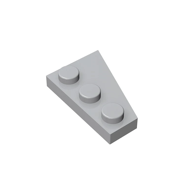 10Pcs MOC Parts 43723 Wedge Plate 3 x 2 Left Compatible Bricks