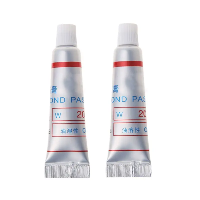 2 Pcs Diamond Grinding Polishing Pastes Lapping Compound Grit W0.5-W40 320~10000 Fitting for Industrial Professional