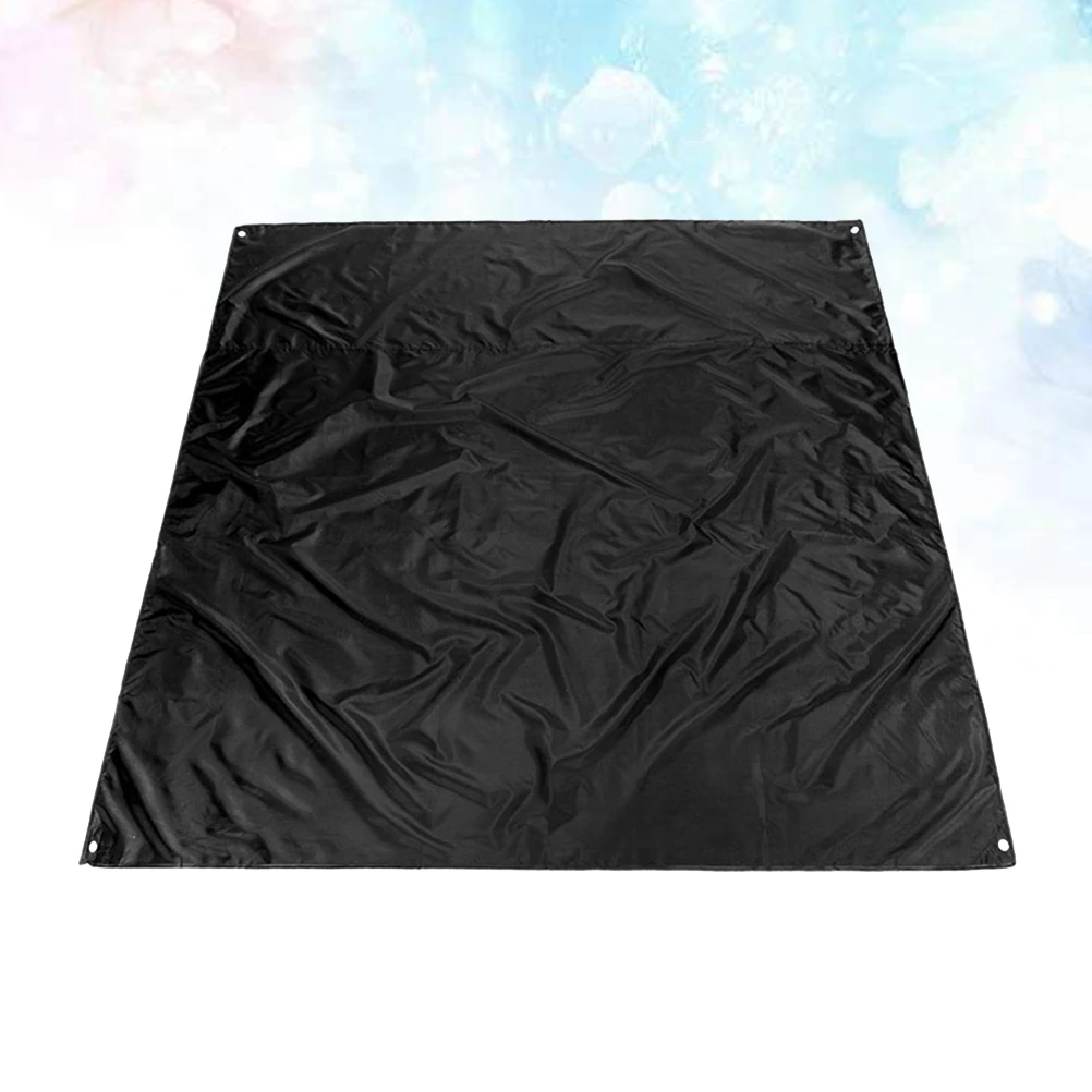 

Outdoor Blanket Tent Floor Cloth Durable Soft Beach Picnic Waterproof Travel Mats Portable Black Camping Ground