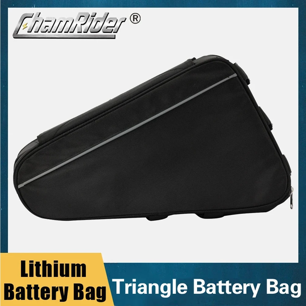 36V 48V 60V 72V E-BIKE Electric Bicycle Triangle Battery Bag Black Bicycle Frame Triangle Bags load 126 cells