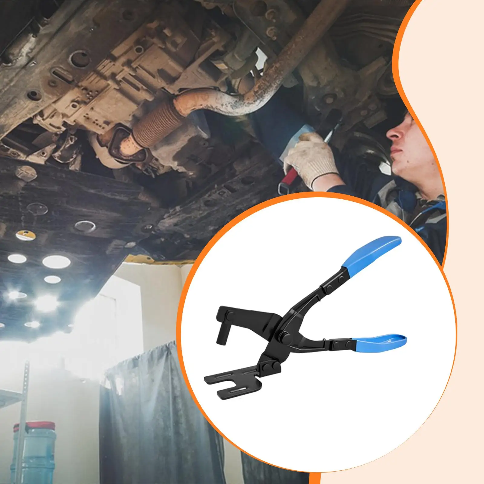 Rubber Exhaust Hanger Hand Tool Non Slip Pliers for Car Truck Exhaust System and Muffler Holder Maintenance