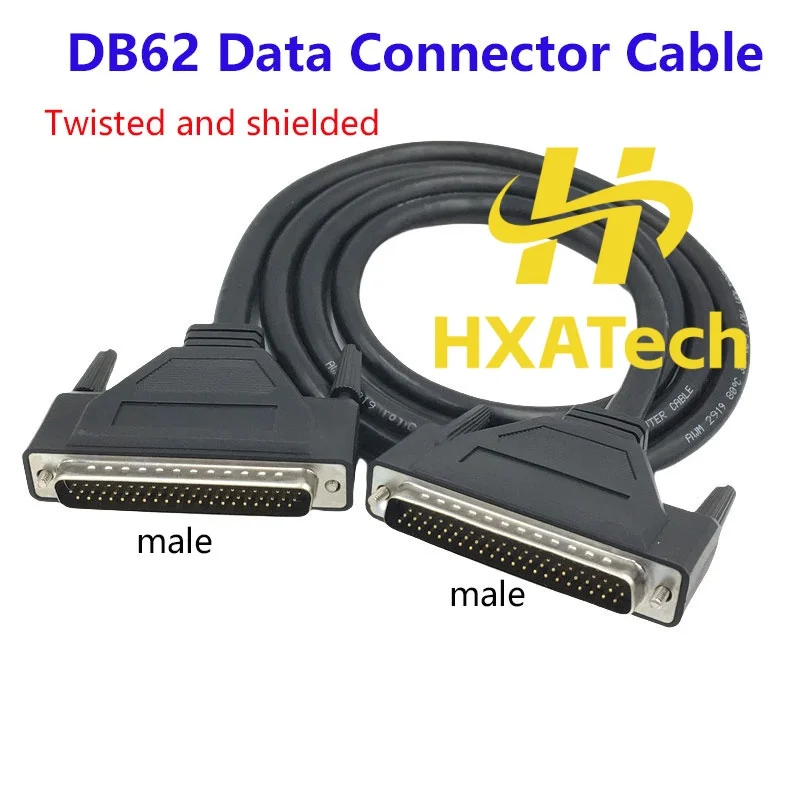 

Кабель HXATech DB62 (штекер-штекер) с 62 жилами, медный, DB62, витая пара, двухслойный экранированный, для передачи данных