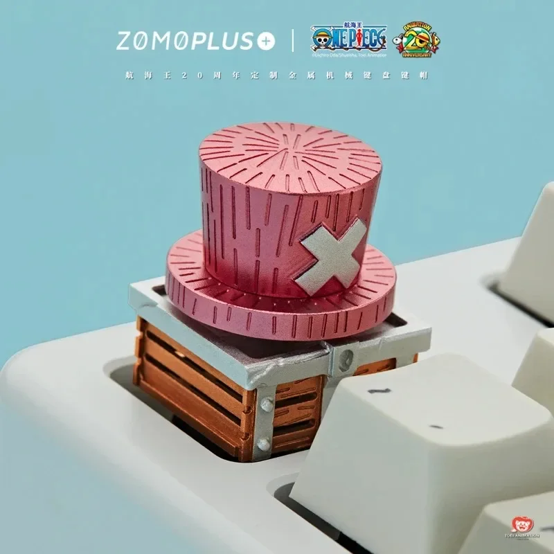 ZOMO PLUS ONE PIECE SERIES LUFFY ACE SABO CHOPPER 3D HAT ALUMINUM ARTISAN KEYCAP MECHANICAL KEYBOARD KEYCAP