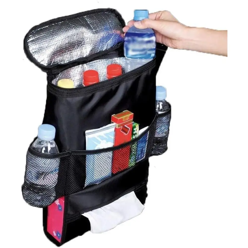 

Universal Car Seat Back Hanging Storage Bag Multi-Functional Organizer Ice Pack Thermal Insulation Chair Back Storage Bags