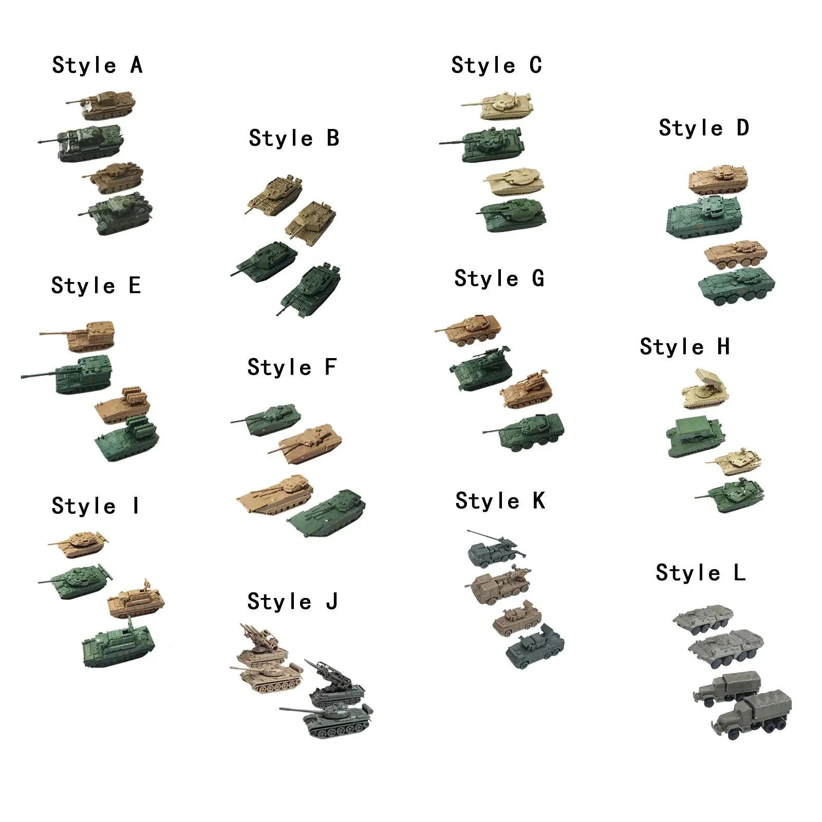 4 Pieces 1/144 Vehicle Model Building Kits Gift Idea Puzzle Games for Kids Keepsake Collection Educational Toy Children Boys