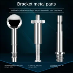 3/8 To 1/4 Metal Adapter with Ball Head for Microphone Boom Arm Durable Replacement Screw Mount Bracket Accessories