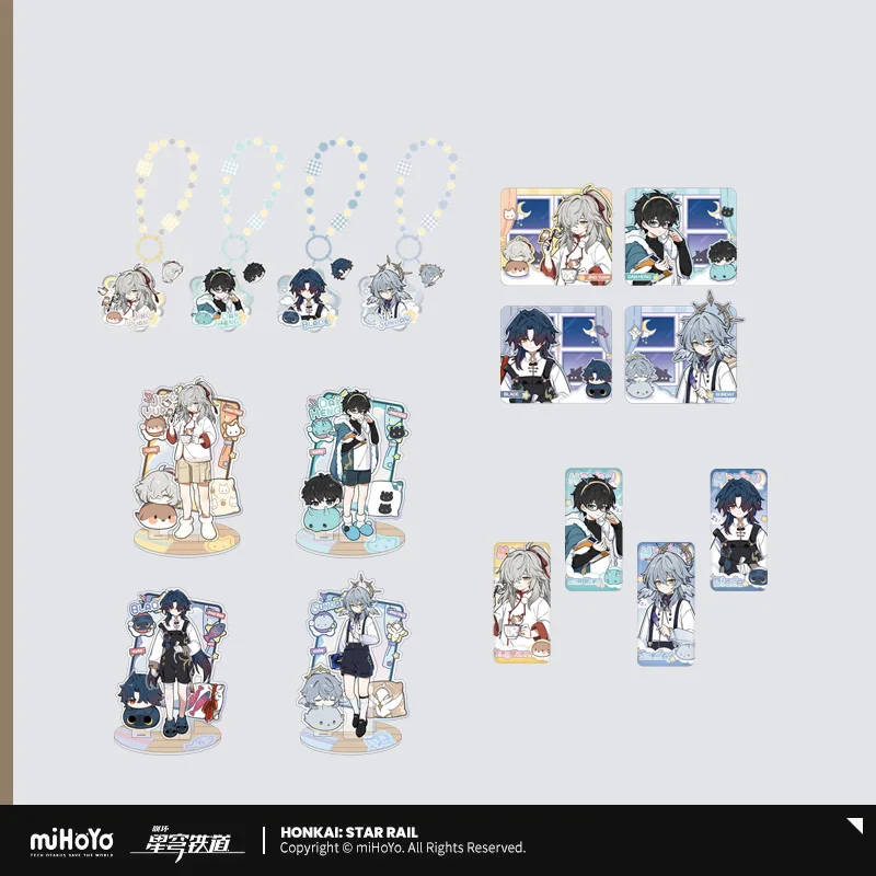 Sunsyea Honkai Star Rail Official Merch miHoYo Original Authentic NSSS Series Badge Keychain Acrylic Stand Card Sunday